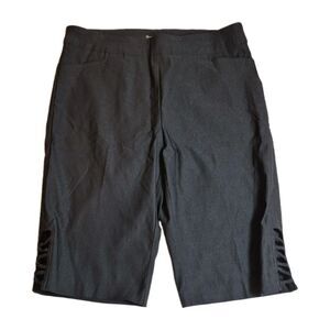 Jenna Rose Womens Skimmer Shorts Size 1X Black Pull-On Pocket